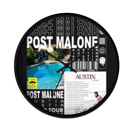 Discover Post Malone Rap Wall Clocks, Vintage Posty Wall Clocks