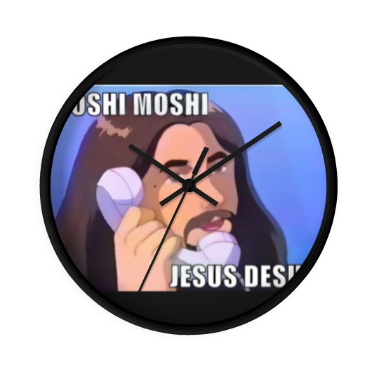 Discover moshi moshi jesus desu anime Wall Clocks