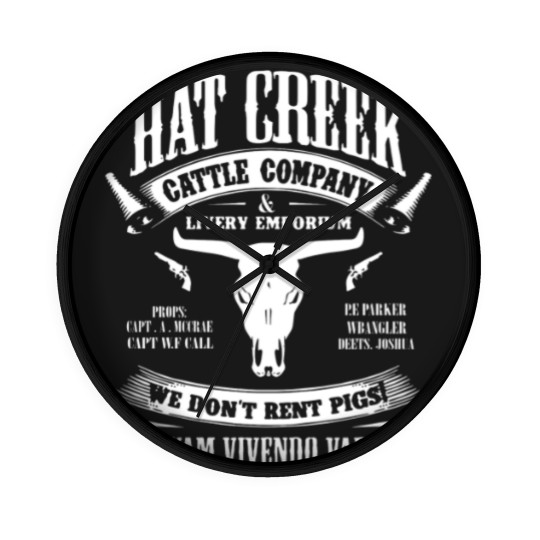 Discover Hat creek cattle company livery emporium we don't Wall Clocks
