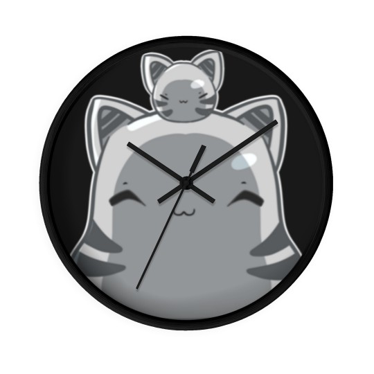 Discover Tabby largo and slime Wall Clocks