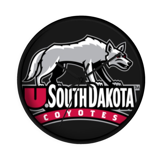 Discover South Dakota Coyotes SDC Athletic Wall Clocks