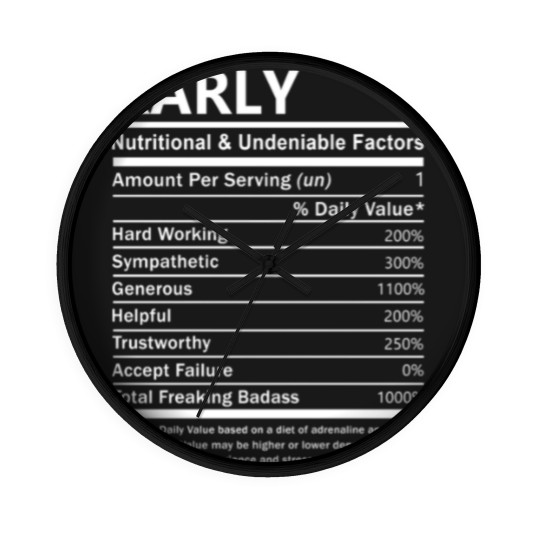 Discover Karly Name Wall Clocks - Karly Nutritional And Undenia Wall Clocks