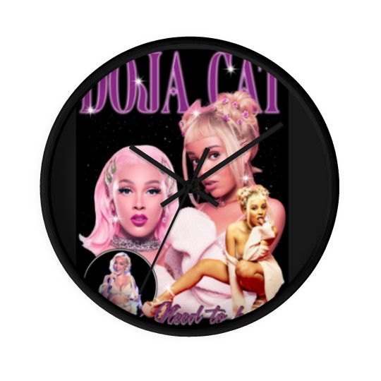 Discover Bootleg Doja Cat Wall Clocks, Doja Cat 90s Graphic Wall Clocks, Vintage Wall Clocks