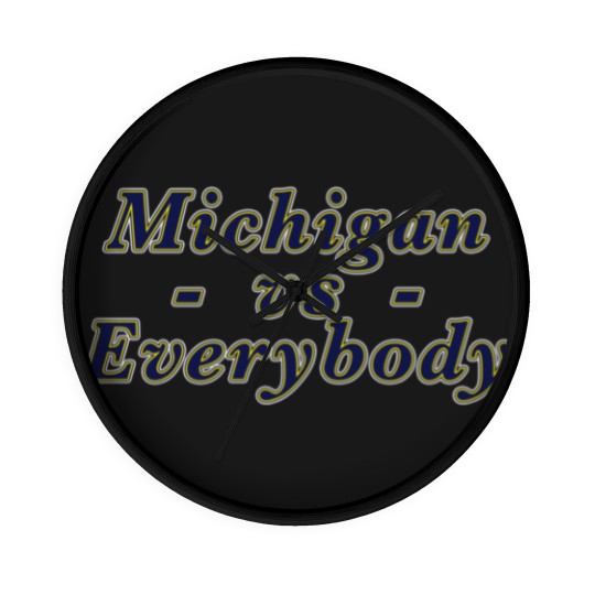 Discover Michigan vs Everybody Wall Clocks