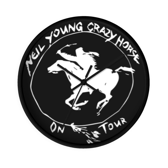 Discover Unisex // Neil Young // Crazy Horse // Short Sleeve Wall Clocks