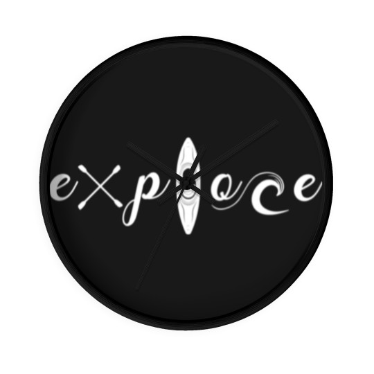 Discover Explore Kayaking For Kayak Lovers Wall Clocks