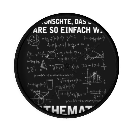 Discover Lustiger Mathematik Lehrer Mathe Nerd Wall Clocks