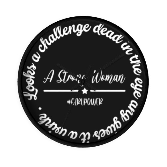 Discover A Strong Woman - Strong Woman - Wall Clocks