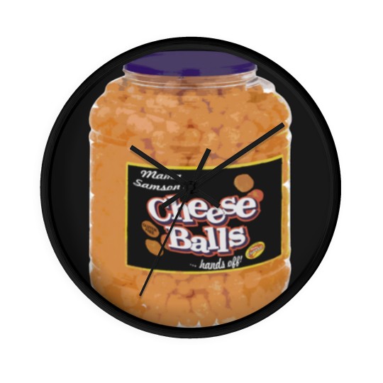 Discover Cheese Balls fan art parody Wall Clocks Wall Clocks