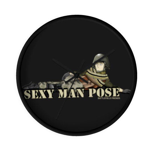 Discover Sexy Man Pose Hank & Jed Wall Clocks