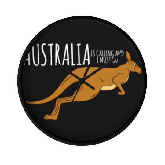 Discover Kangaroo-Australia Is Calling And I Must Go Wall Clocks