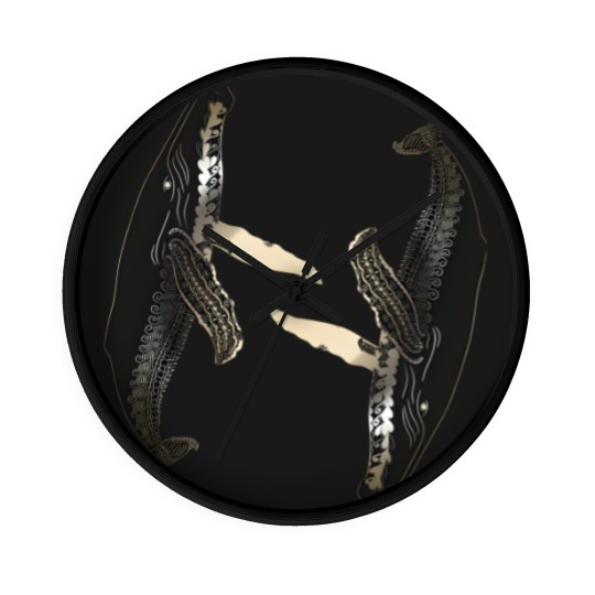 Discover CIRCLING WHALES - Whales - Wall Clocks
