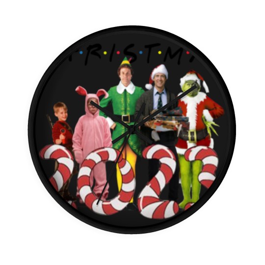 Discover Christmas Pajamas Matching Family Wall Clocks |