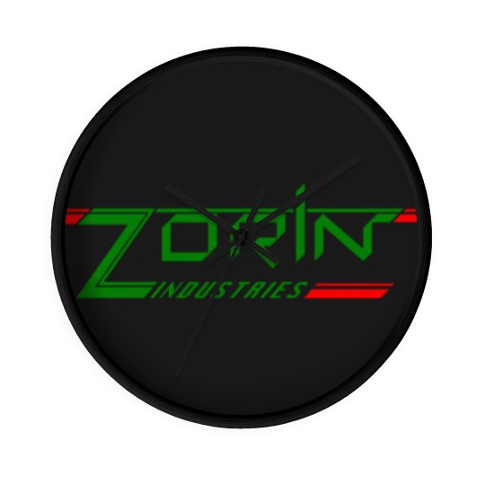 Discover James Bond Zorin Industries Text Wall Clocks
