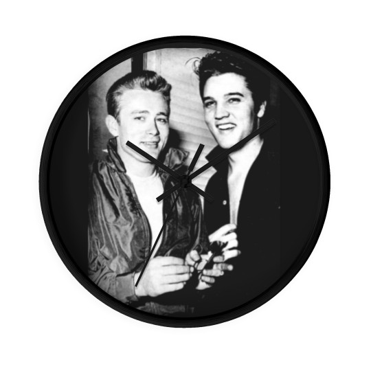 Discover Vintage Old Hollywood Elvis Presley James Dean Unisex Fit Wall Clocks Wall Clocks