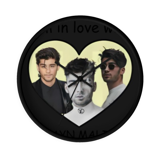 Discover Zayn Malik I am in love with Zayn Malik  White Graphic Wall Clocks