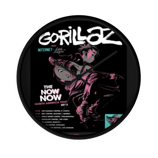 Discover Gorillaz The Now Now Wall Clocks Retro Vintage 90s Hip Hop Graphic