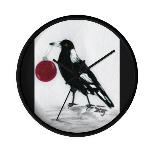 Discover Magpie Christmas  Classic Wall Clocks