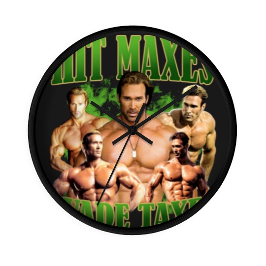 Discover Hit Maxes Evade Taxes Mike Ohearn Funny Meme Gym Wall Clocks