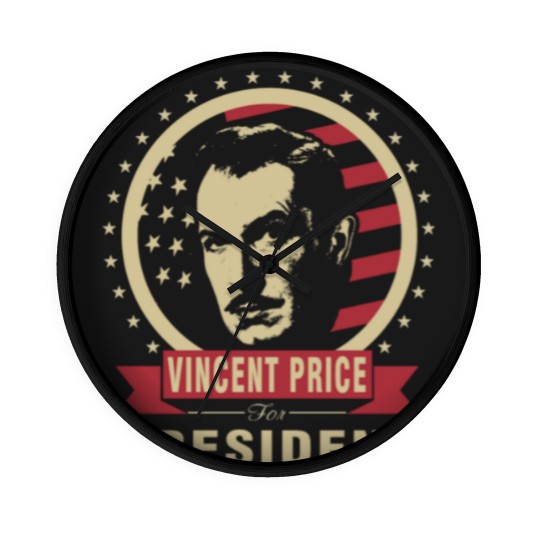 Discover Vincent Price for President Wall Clocks Wall Clocks