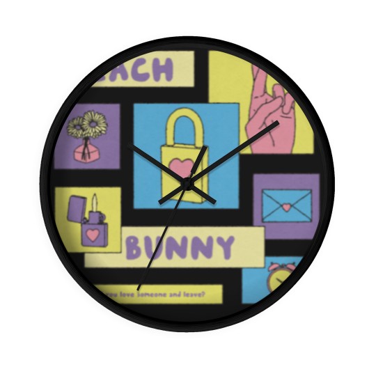 Discover beach bunny merch Wall Clocks