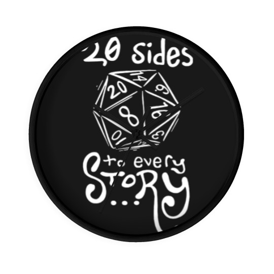 Discover 20 Sides to Every Story - Dungeons and Dragons - Dungeons And Dragons - Wall Clocks
