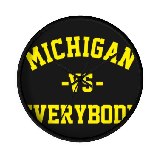 Discover Michigan Vs Everybody Wall Clocks, College Team Wall Clocks, Wolverines Football Fan Gear