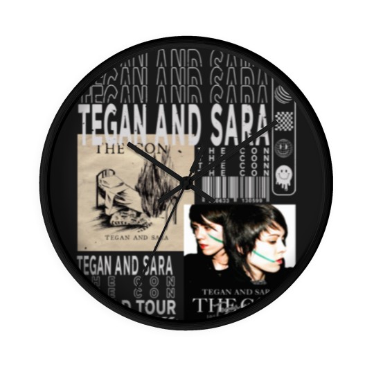Discover Tegan and Sara Music Wall Clocks, Vintage 90s Crybaby Tour 2023 Tickets Album The Con Graphic Wall Clocks