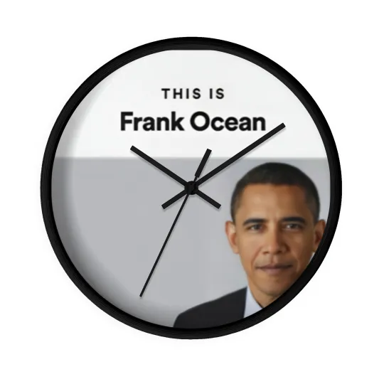 Discover This is Frank Ocean Meme Wall Clocks | unisex Heavy Wall Clocks