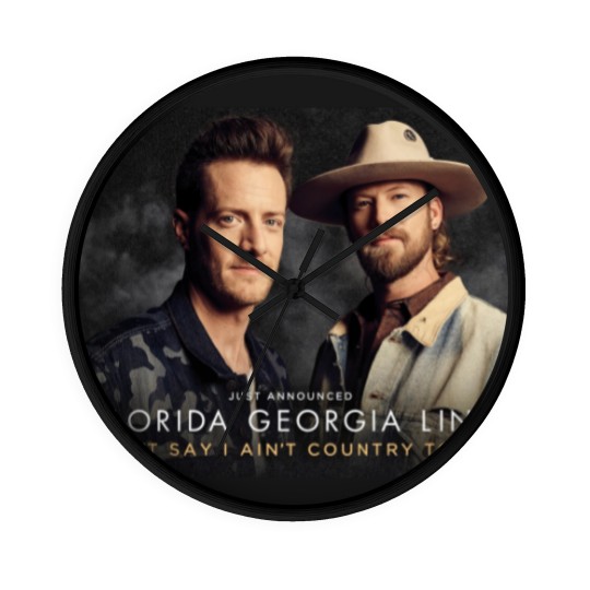 Discover Florida Georgia Line Can_t Say I Ain_t Country Music Tour Wall Clocks