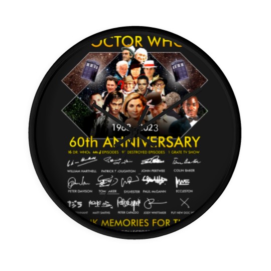 Discover Doctor Who 60th Anniversary Wall Clocks, Doctor Who Movie Wall Clocks