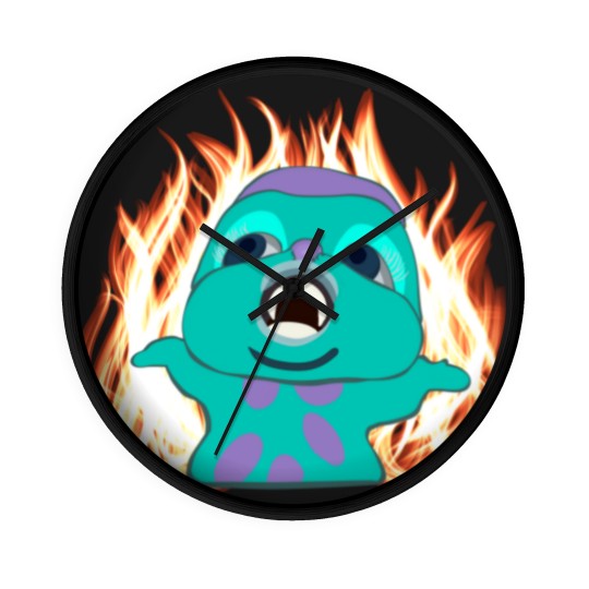 Discover Bibble Meme Illustrated Active Wall Clocks