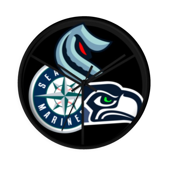 Discover Seattle Sports | Active Wall Clocks