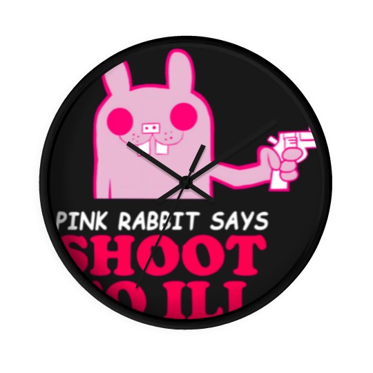 Discover Gorillaz - Pink Rabbit Says- Shoot to Ill89 Wall Clocks