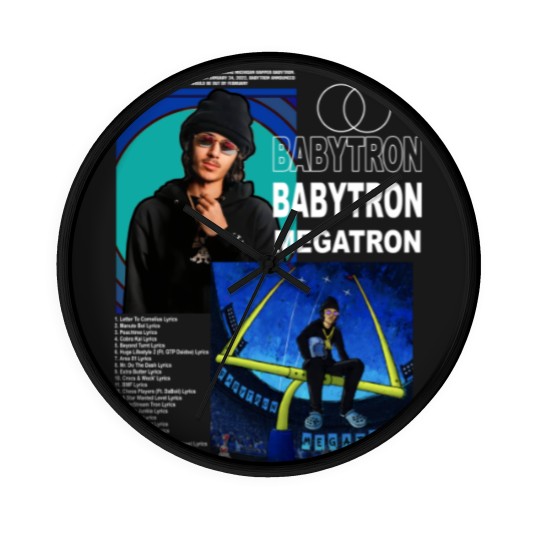 Discover Vintage Bootleg Inspired Babytron - Megatron, Graphic Unisex Album Wall Clocks