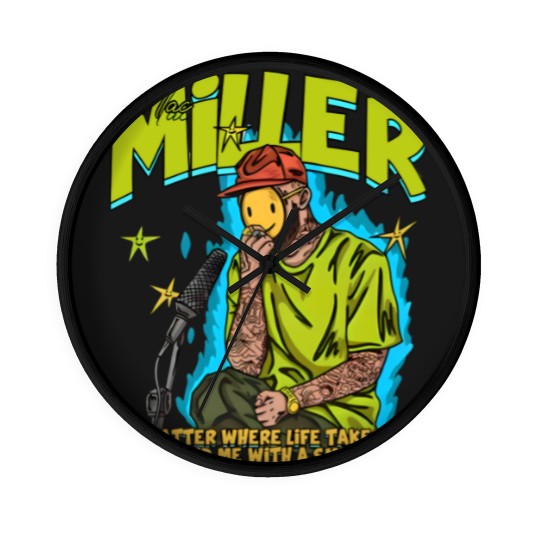 Discover macmiller Unisex Wall Clocks macmiller Merch, Swimming macmiller
