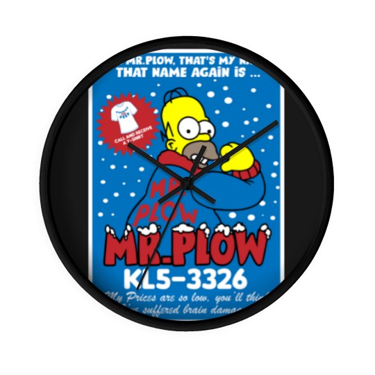 Discover Mr Plow thats my name Wall Clocks