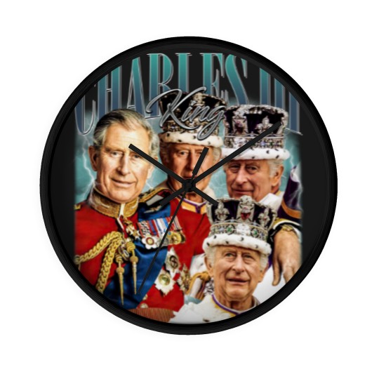 Discover Limited King Charles III Vintage Wall Clocks