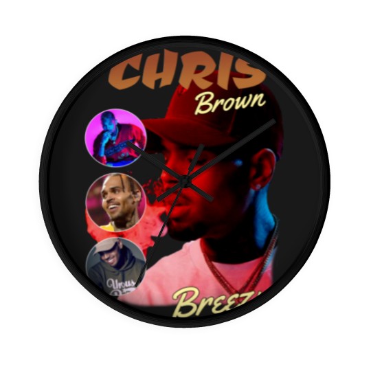 Discover Retro Chris Brown Under The Influence Tour Cotton Wall Clocks Wall Clocks