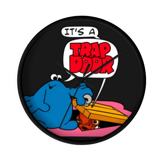 Discover It's A Trap Door - Trap Door - Wall Clocks
