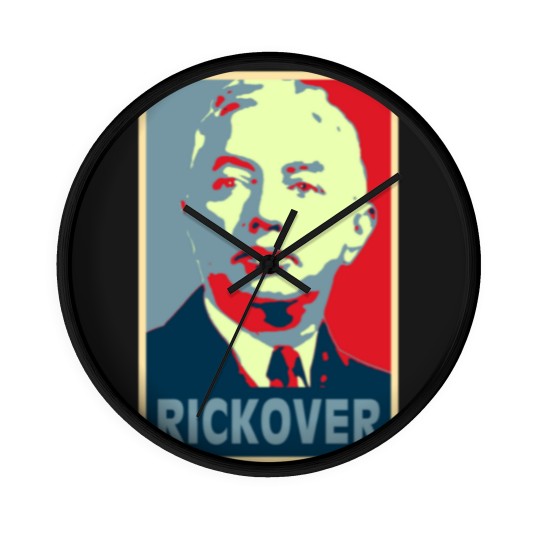 Discover Rickover, Rickover poster, Rickover Tribute Merch Wall Clocks