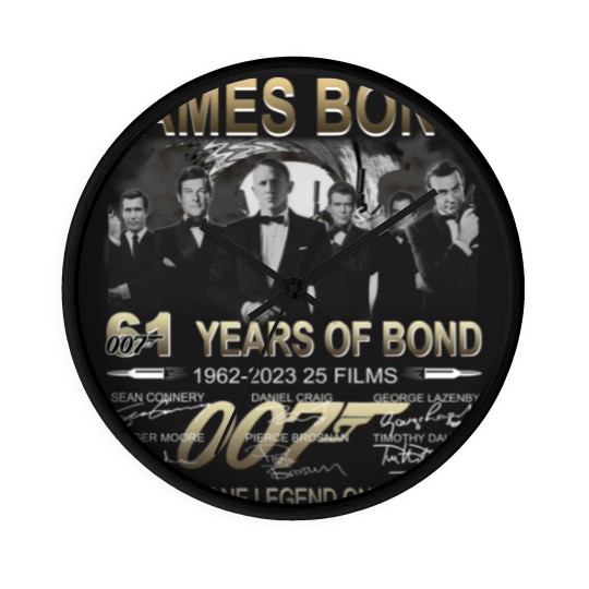 Discover James Bond Vintage Wall Clocks, James Bond 007 61th Anniversary Wall Clocks, James Bond Wall Clocks