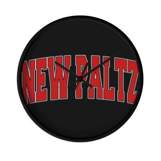 Discover New Paltz Ny New York Varsity Style Usa Vintage Sp Wall Clocks