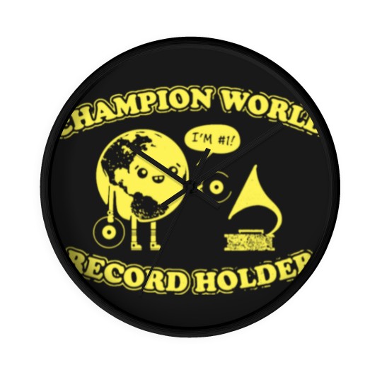 Discover W record Holder Wall Clocks