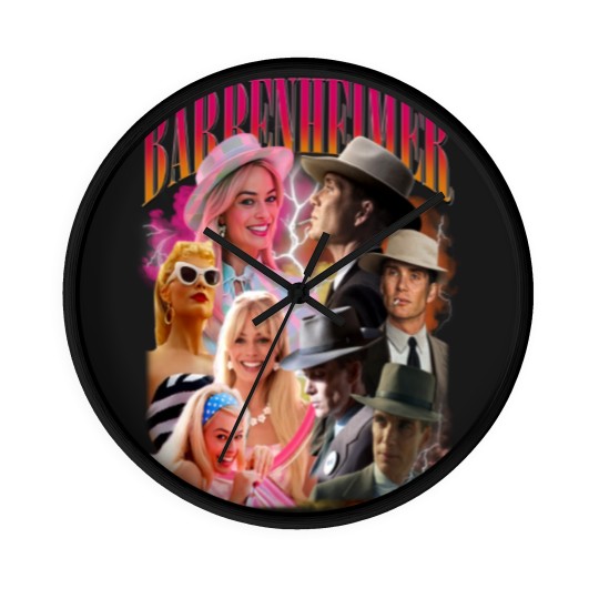 Discover Barbenheimer Vintage Wall Clocks, Gift For Women and Man Wall Clocks