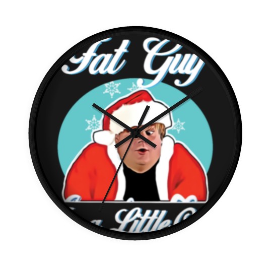 Discover Santa Tommy Boy fat guy in a little coat Christmas Wall Clocks