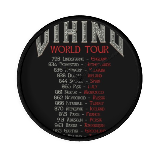 Discover Viking World Tour Wall Clocks