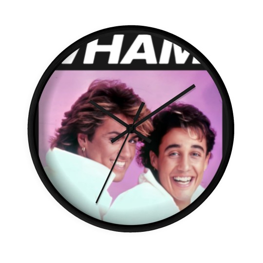 Discover WHAM! Wall Clocks 80's George Michael Vibes, George Michael and Andrew Ridgeley Wall Clocks