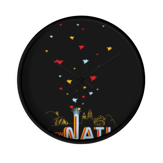 Discover cincinNATI, OH - Flying Pigs + Skyline Wall Clocks
