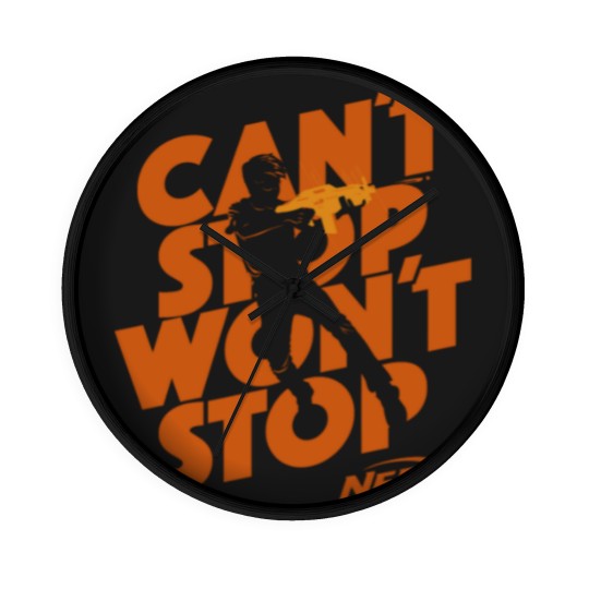 Discover Nerf Can'T Stop Won'T Stop Silhouette Wall Clocks